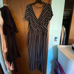 Express Striped Jumpsuit